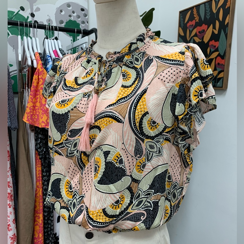 Split-Neck Blouse - Picture 11 of 16